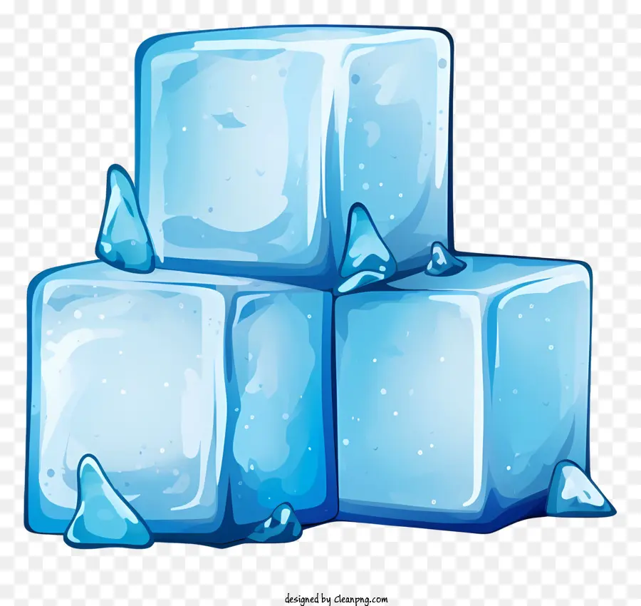 Cubos De Gelo，Bolhas Congeladas PNG