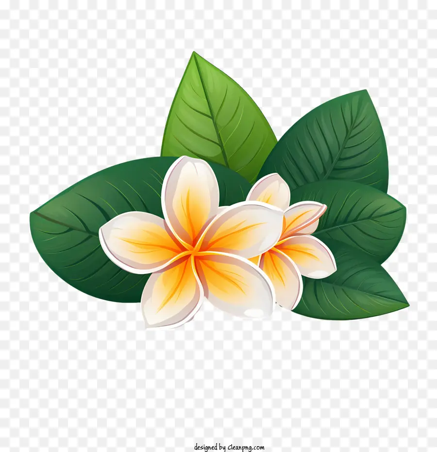 Flor De Frangipani，Laranja PNG