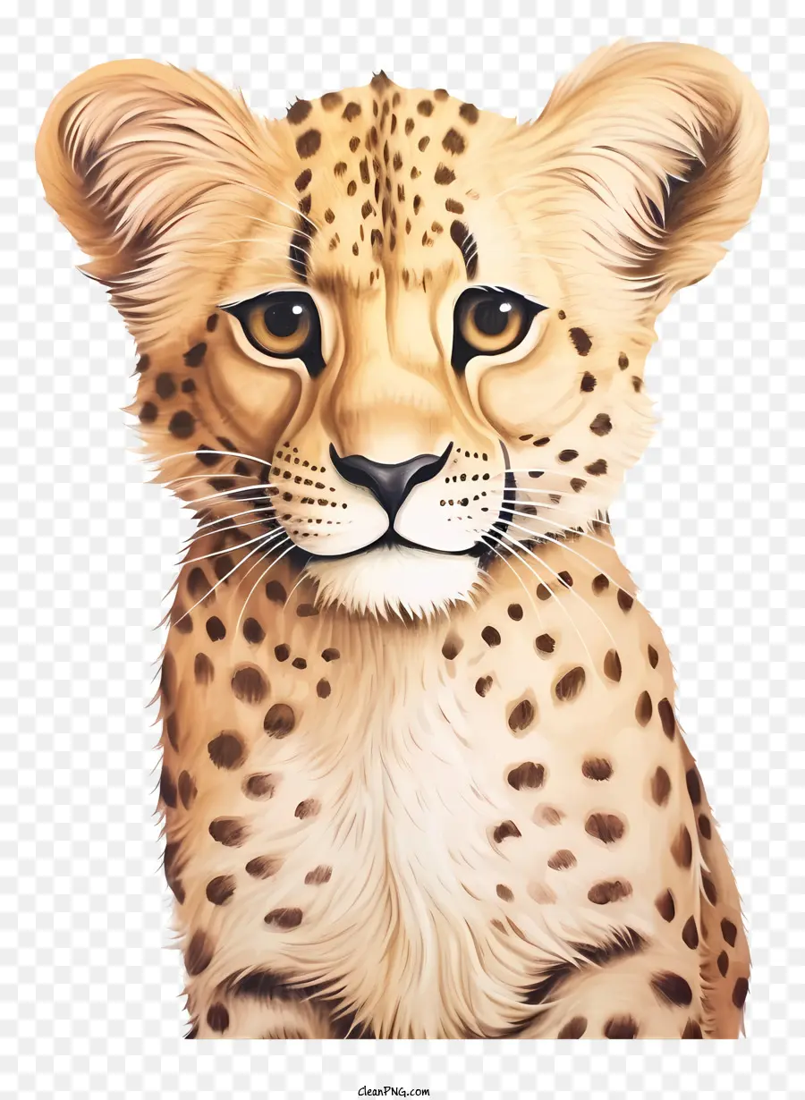 Filhote De Leopardo，Cheetah Cub PNG