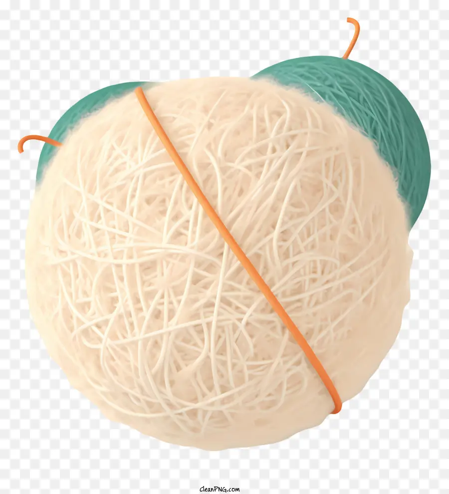 Bola De Fio，Bolas De Fio Branco E Verde PNG