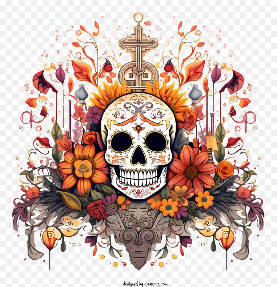 Ofrenda，Crânio PNG