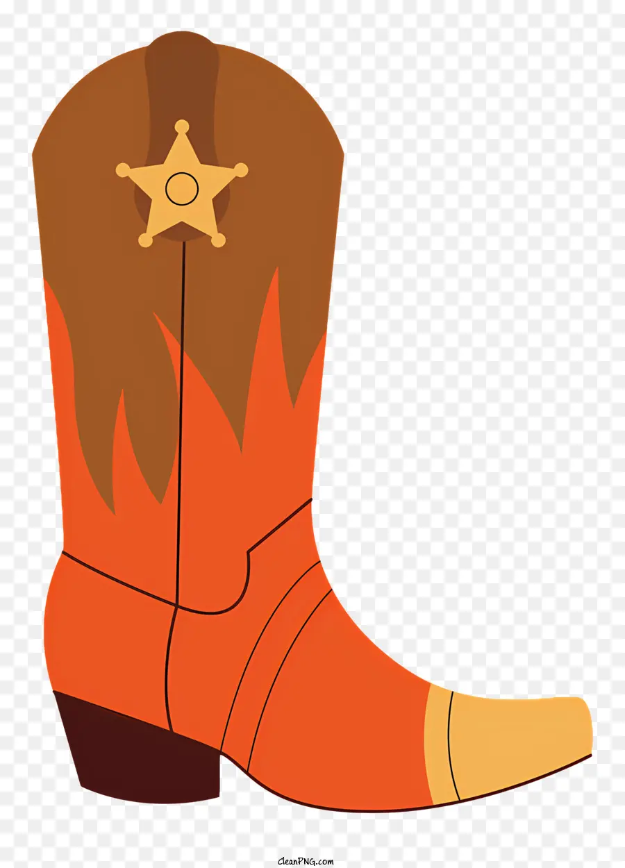 Cowboy Boot，Estrela Dos Xerifes PNG