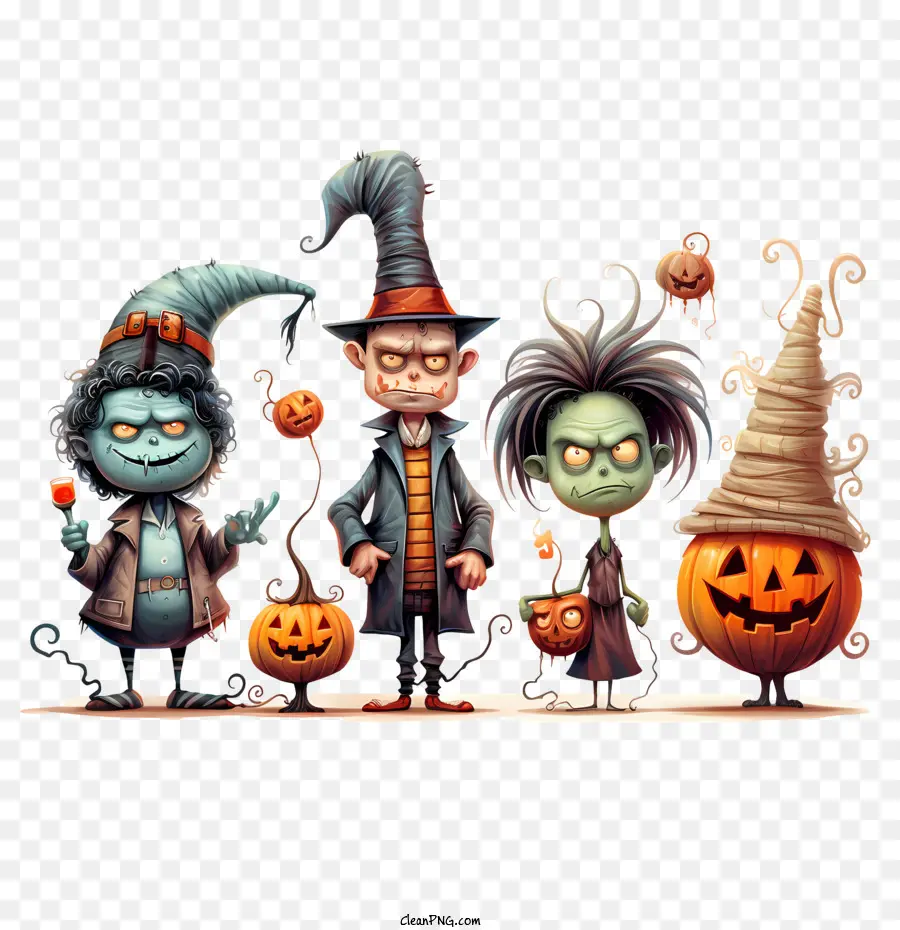 Festa De Halloween，Personagens De Halloween PNG