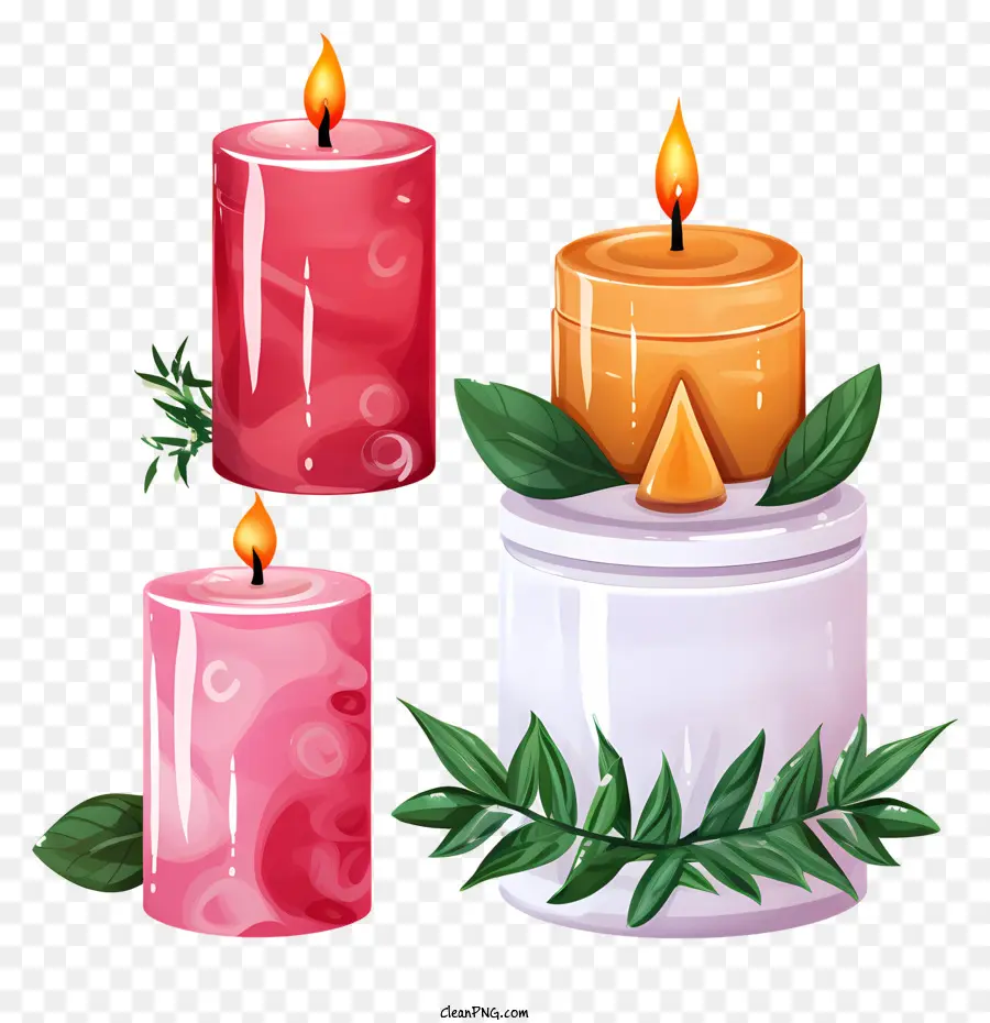 Velas，Cor De Rosa PNG