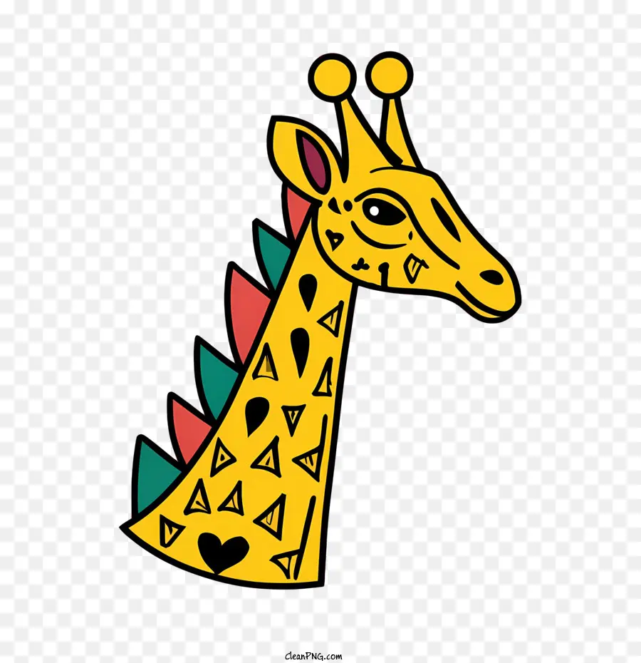 Cartoon Girafa，Girafa PNG