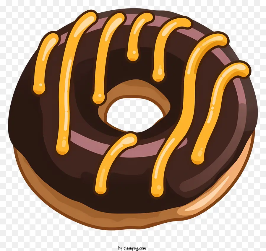 Donut Com Cobertura De Chocolate，Rosquinhas De Chocolate PNG