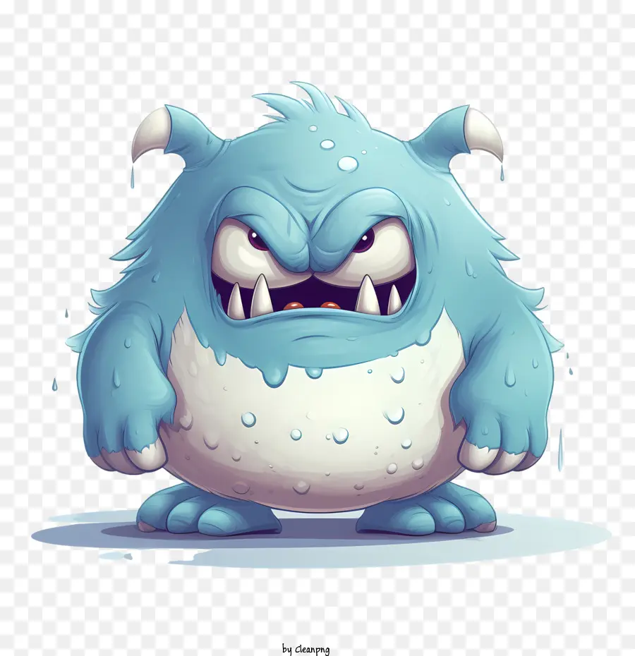 Monstro，Azul PNG