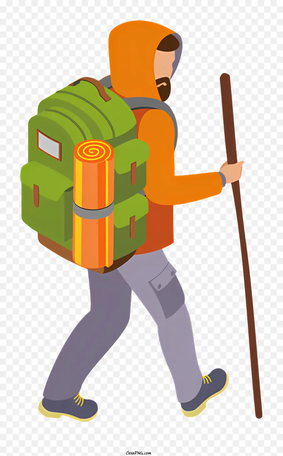 Caminhada，Caminhante Com Mochila PNG