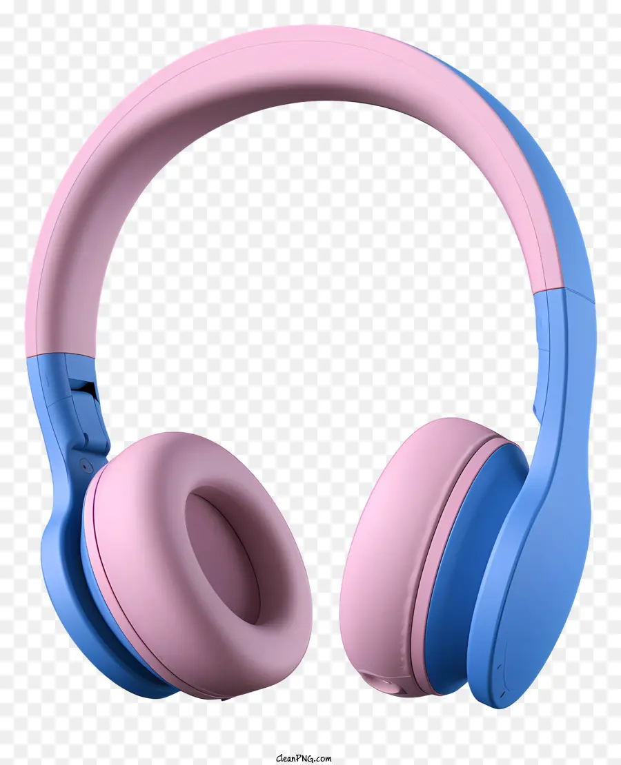 Earphones，Fones De Ouvido Rosa E Azul PNG