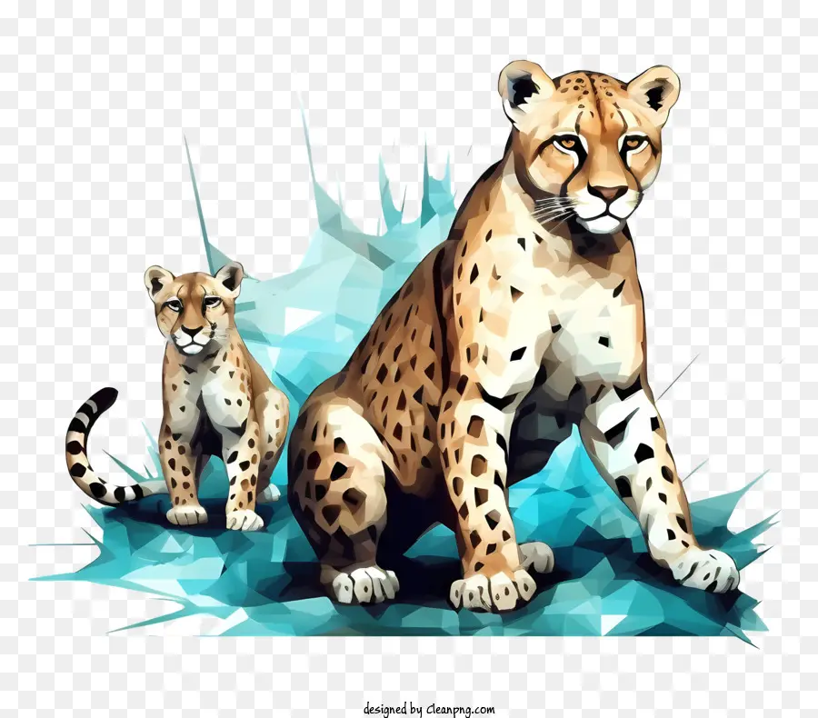 Leopardos，Família Chita PNG