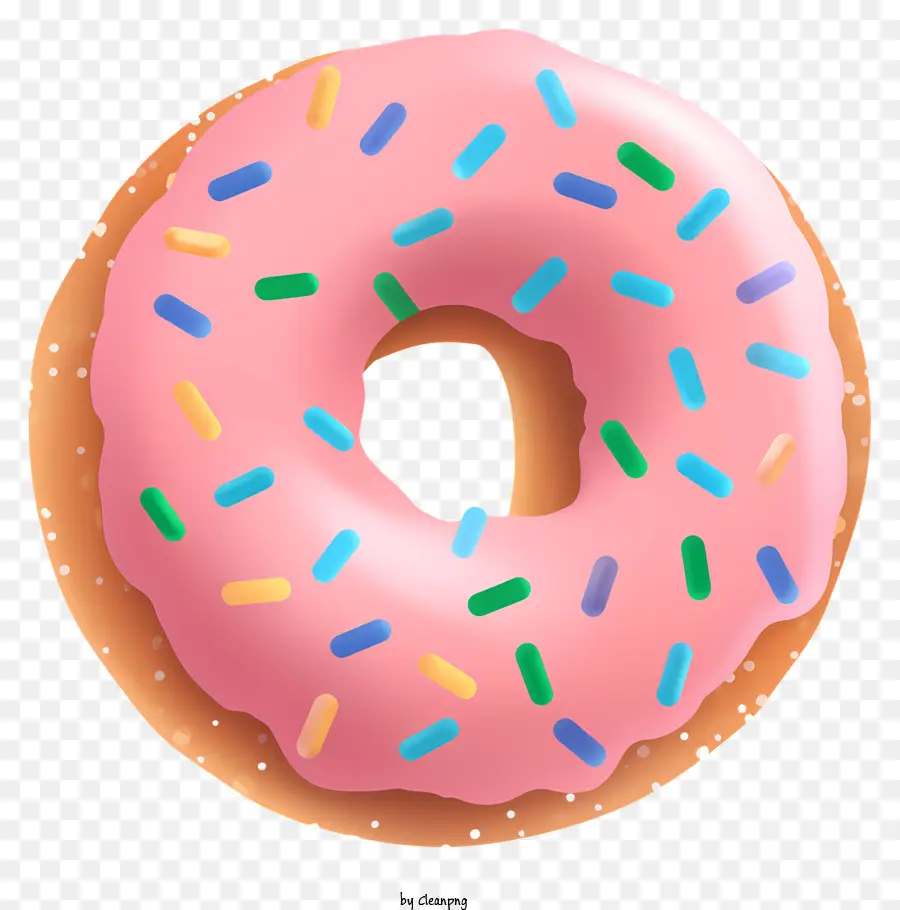 Rosa Donut，Polvilha PNG