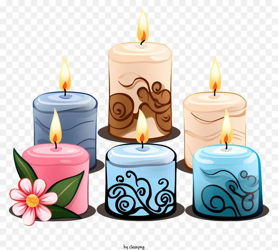 Velas，Velas Coloridas PNG