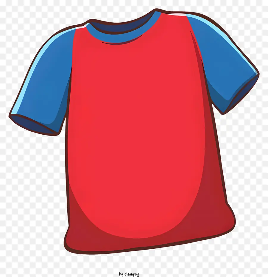 Camisa Vermelha E Azul，Camiseta PNG