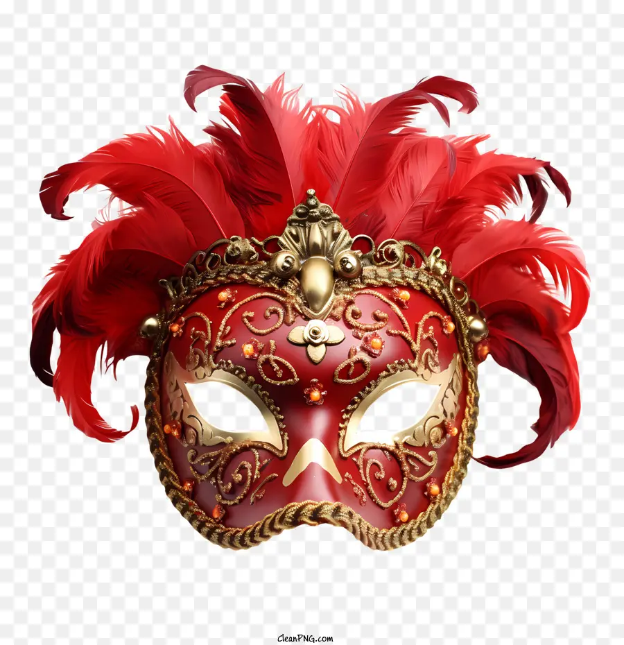 Máscara Do Festival De Carnaval，Vermelho PNG