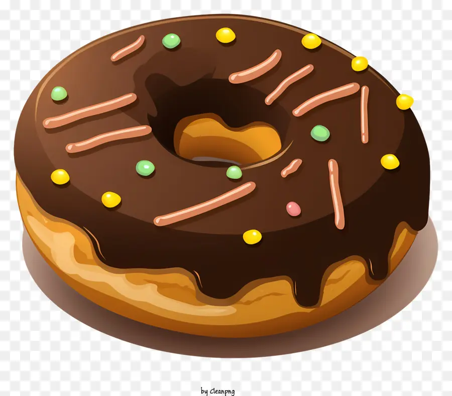 Donut De Chocolate，Donut Fosco PNG