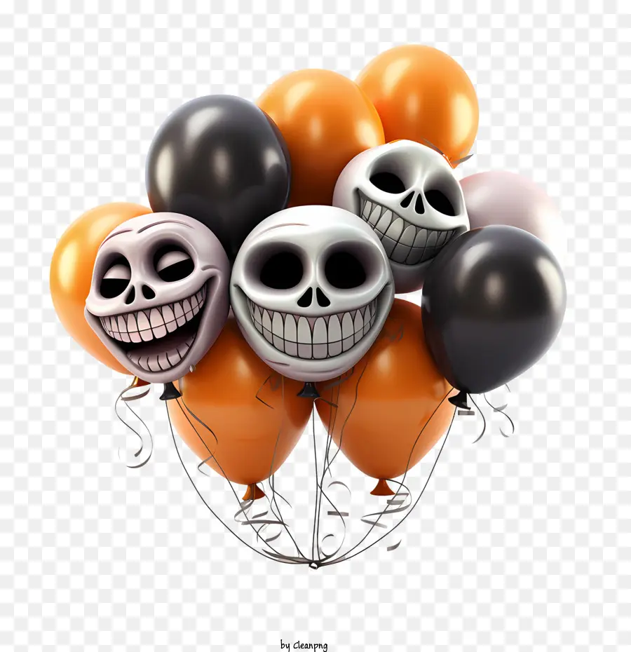 Halloween Balões，Dia Das Bruxas PNG