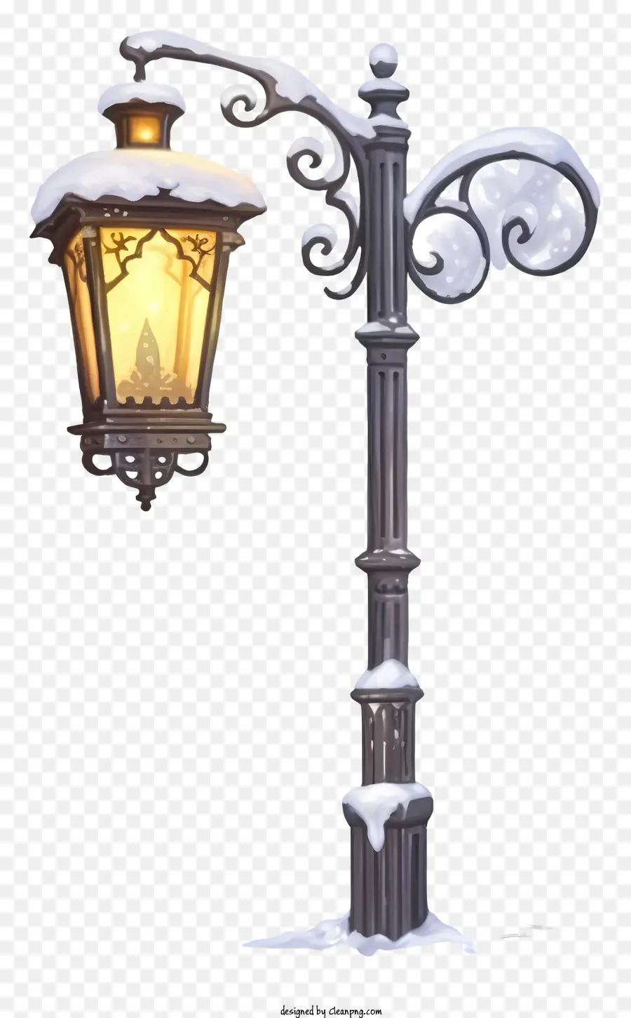 Lâmpada De Rua Antiquada，Design Ornamentado PNG