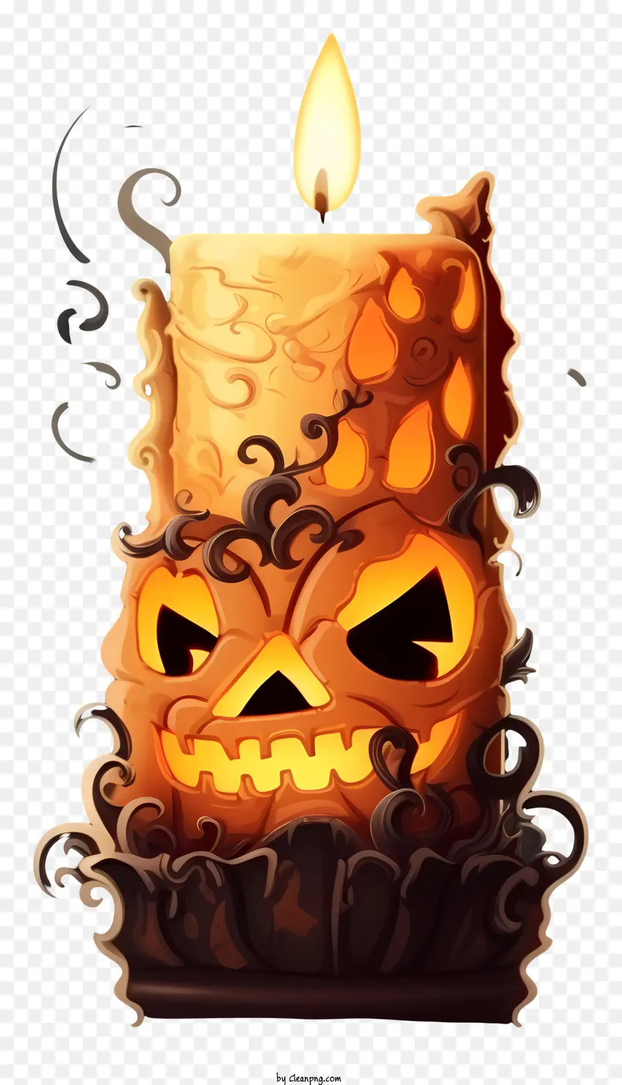 Jackolantern，Abóbora Esculpida PNG