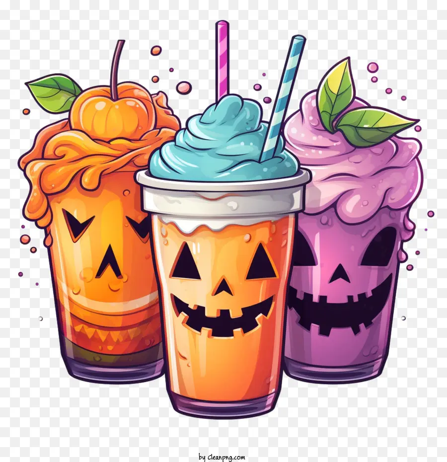 Milk Shake De Halloween，Spooky PNG