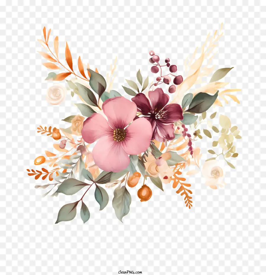 Arte Floral De Casamento，Buquê Floral PNG