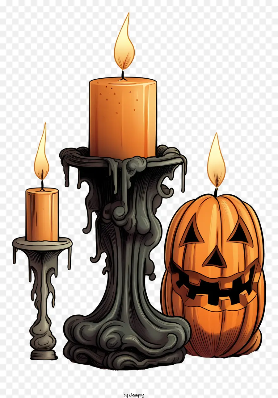 Decoração De Halloween，Jack O'lantern PNG