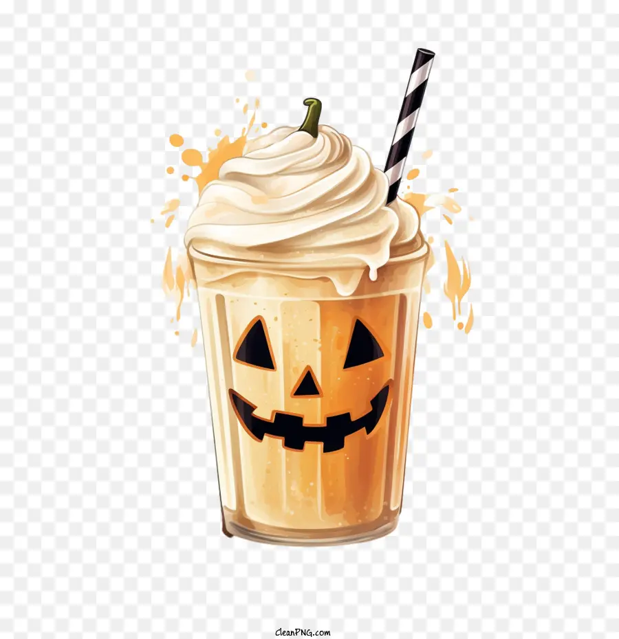 Milk Shake De Halloween，Dia Das Bruxas PNG