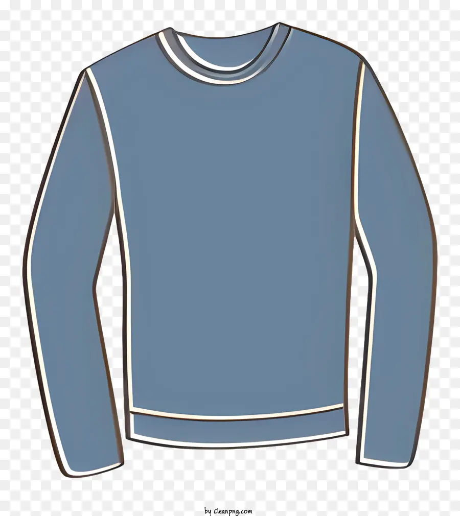 Suéter Azul，Sweater Vneckline PNG