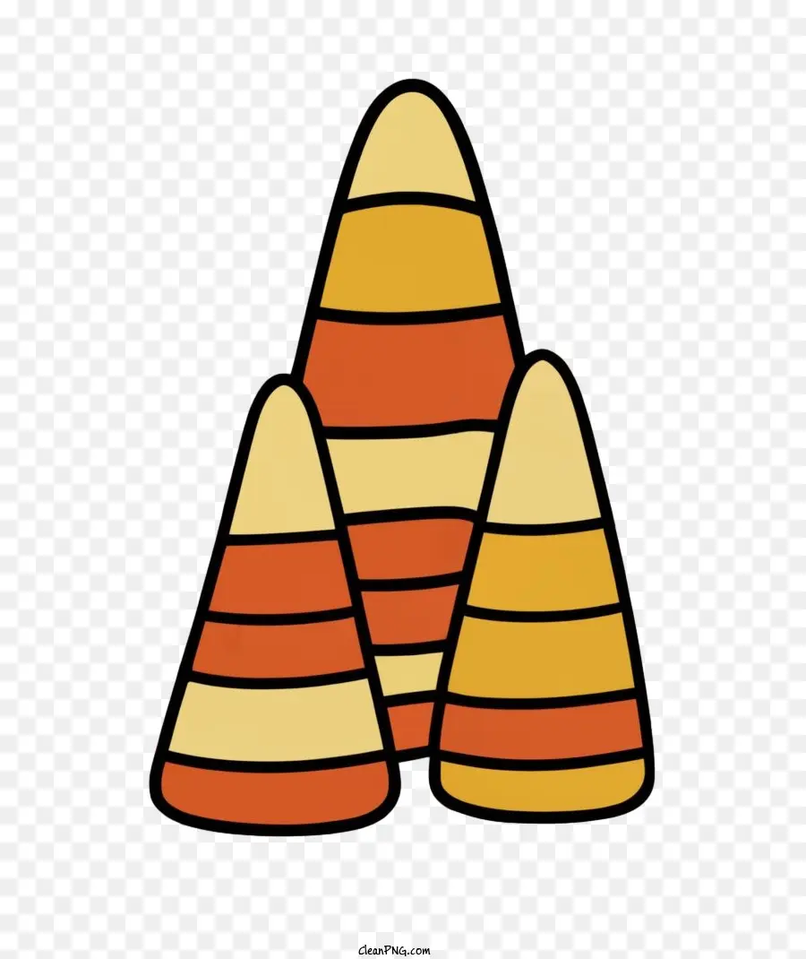 Milho Doce De Halloween，Cones De Trânsito PNG