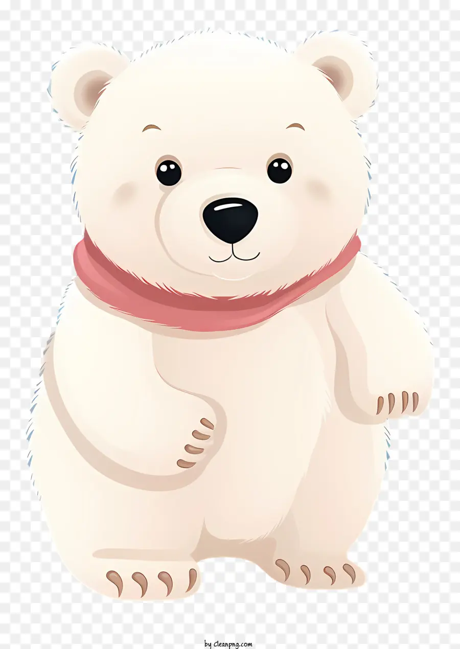Urso Branco，Lenço Vermelho PNG