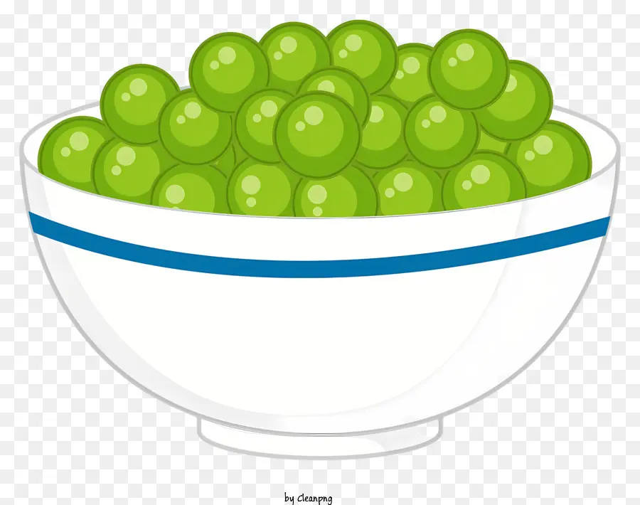 Ervilhas Verdes，Branco Tigela PNG