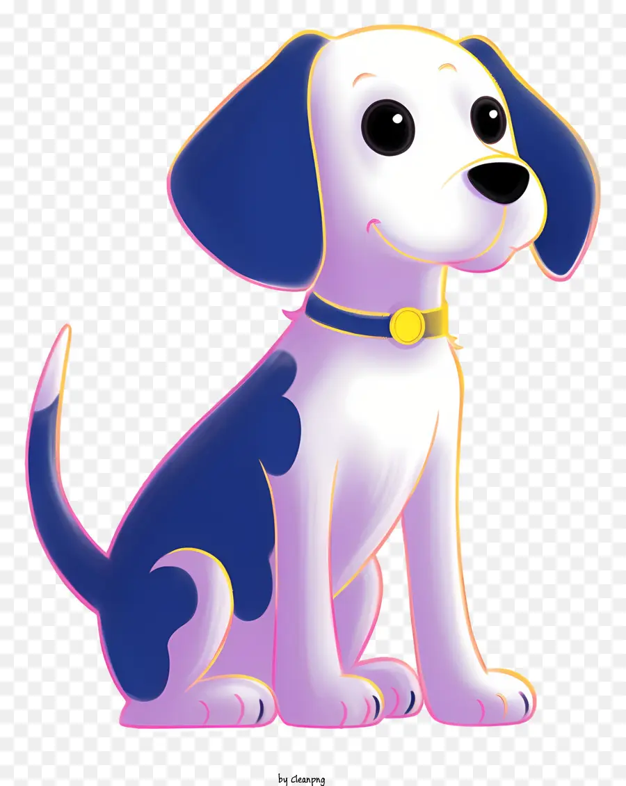 Cão De Pequeno Porte，Cachorro Branco E Azul PNG