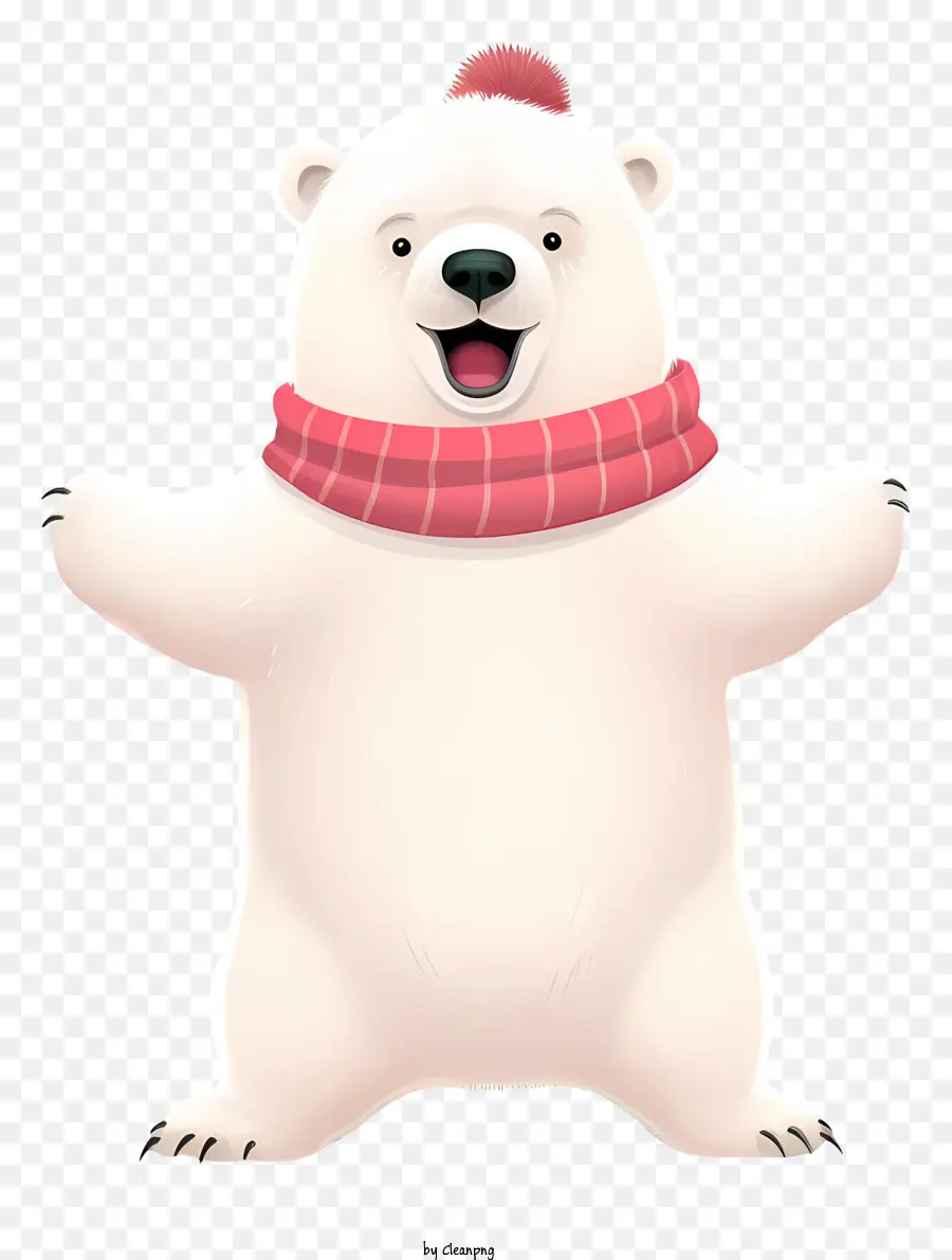 Urso Polar De Desenho Animado，Feliz Urso Polar PNG