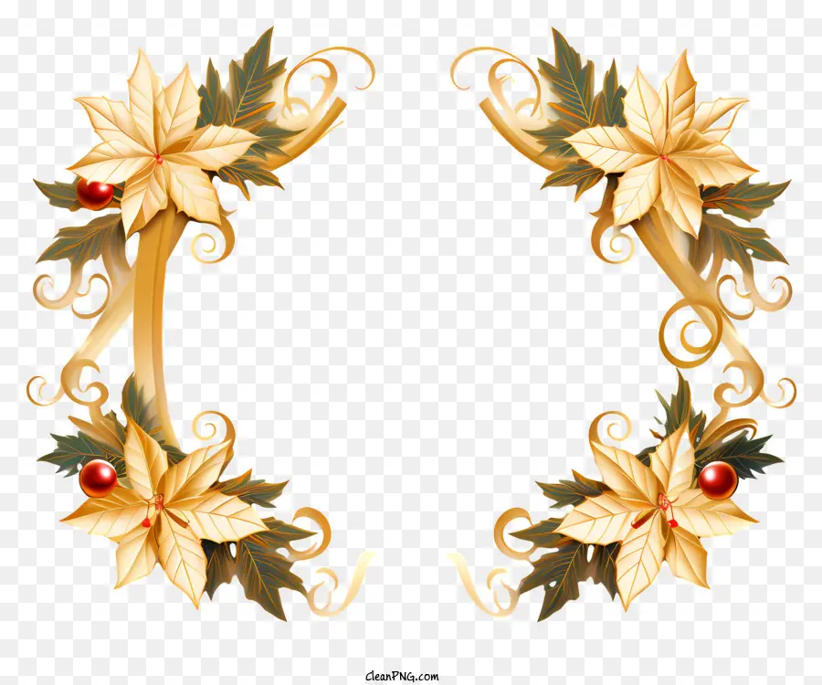 Coroa De Flores，De Ouro Coroa De Flores PNG