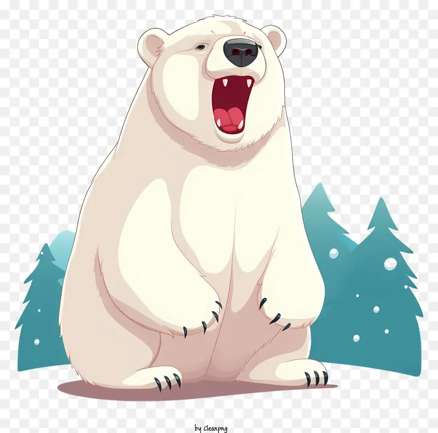 Urso Polar，Desenho Animado Do Urso Polar PNG