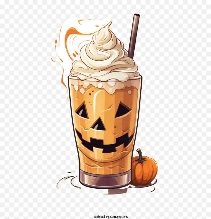 Milk Shake De Halloween，Pumpkin Spice PNG
