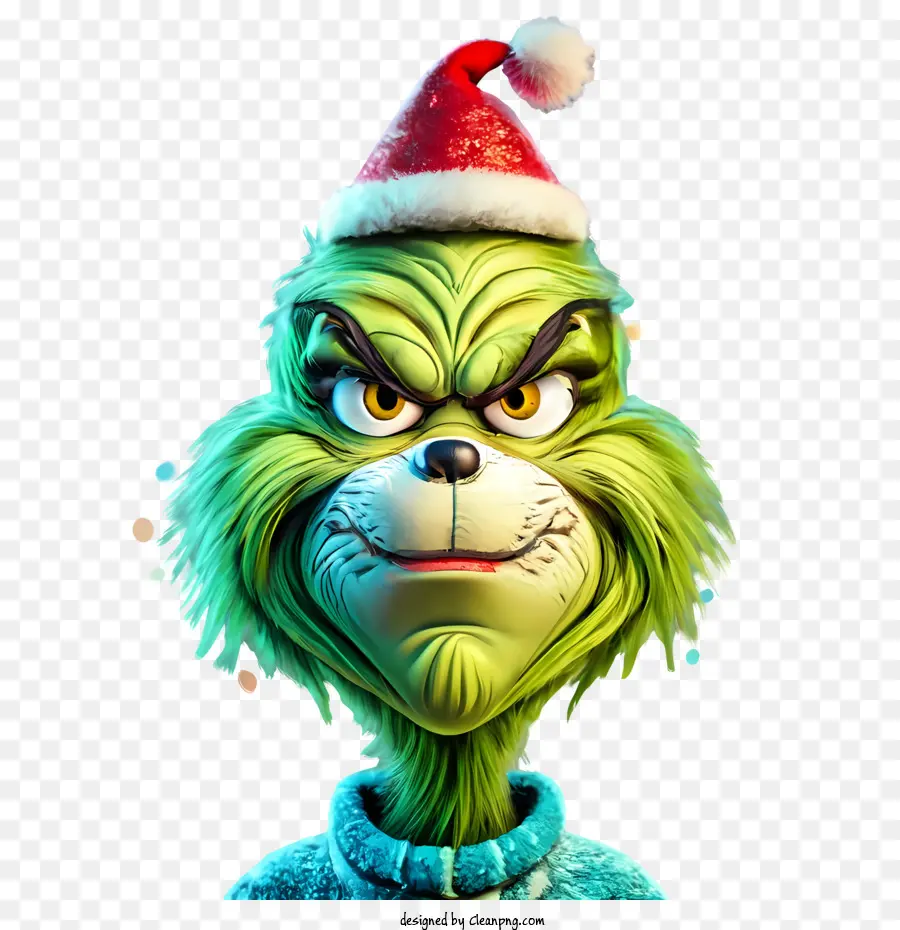 Natal Grinch，Verde PNG