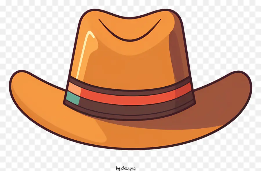 Westernstyle Hat，Banda Listrada PNG