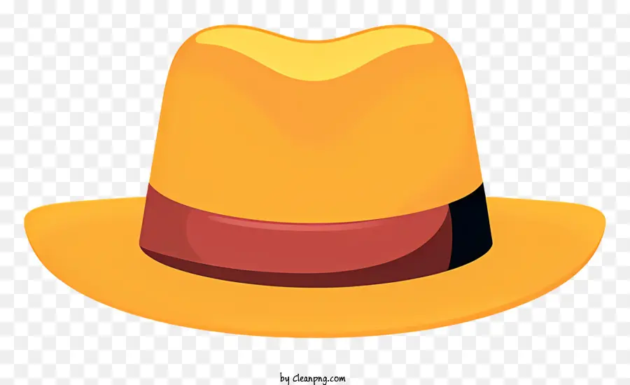 Chapéu Amarelo，Banda Preta PNG