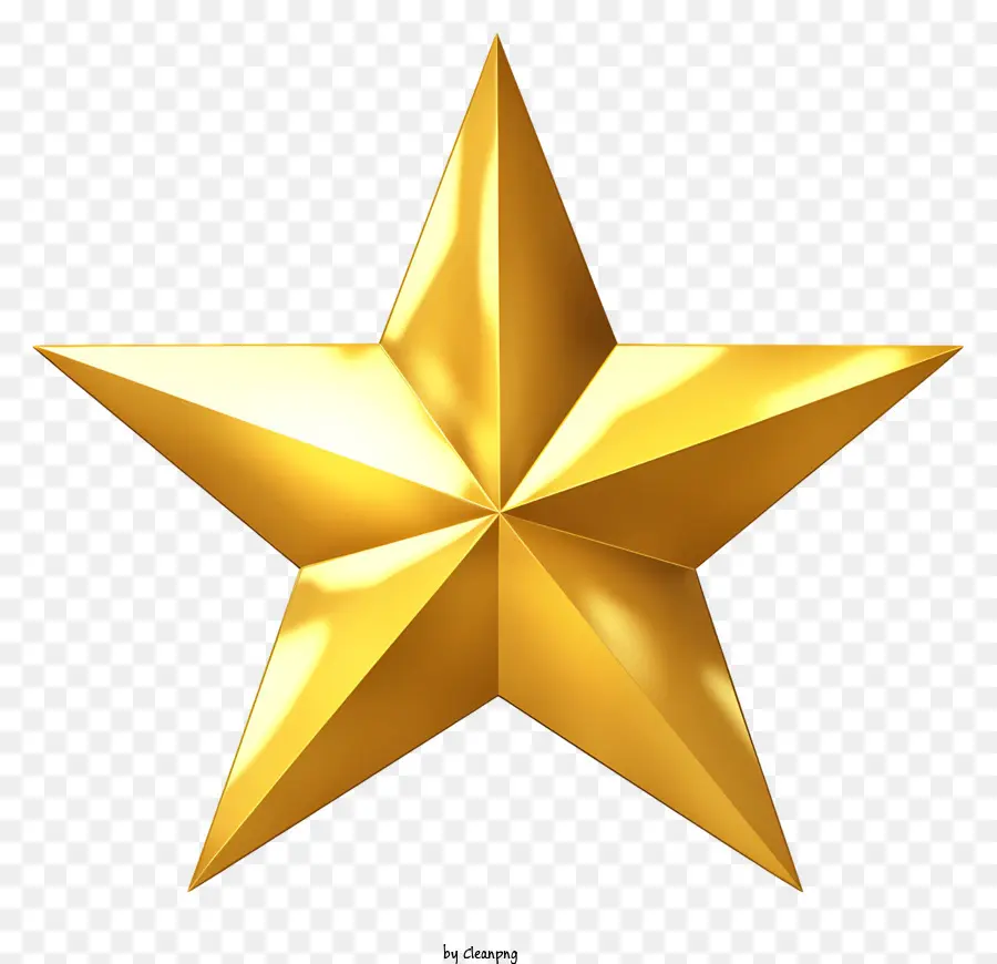 Estrela Dourada，Black Background PNG