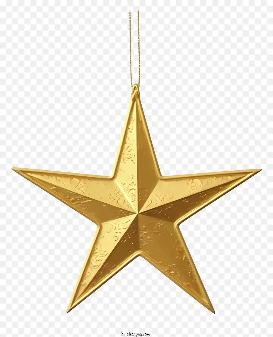 Estrela De Ouro，Black Background PNG