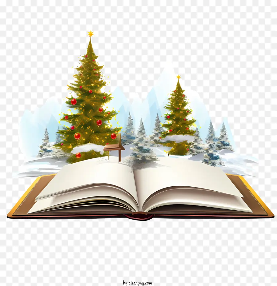 Livro De Natal，árvore De Natal PNG