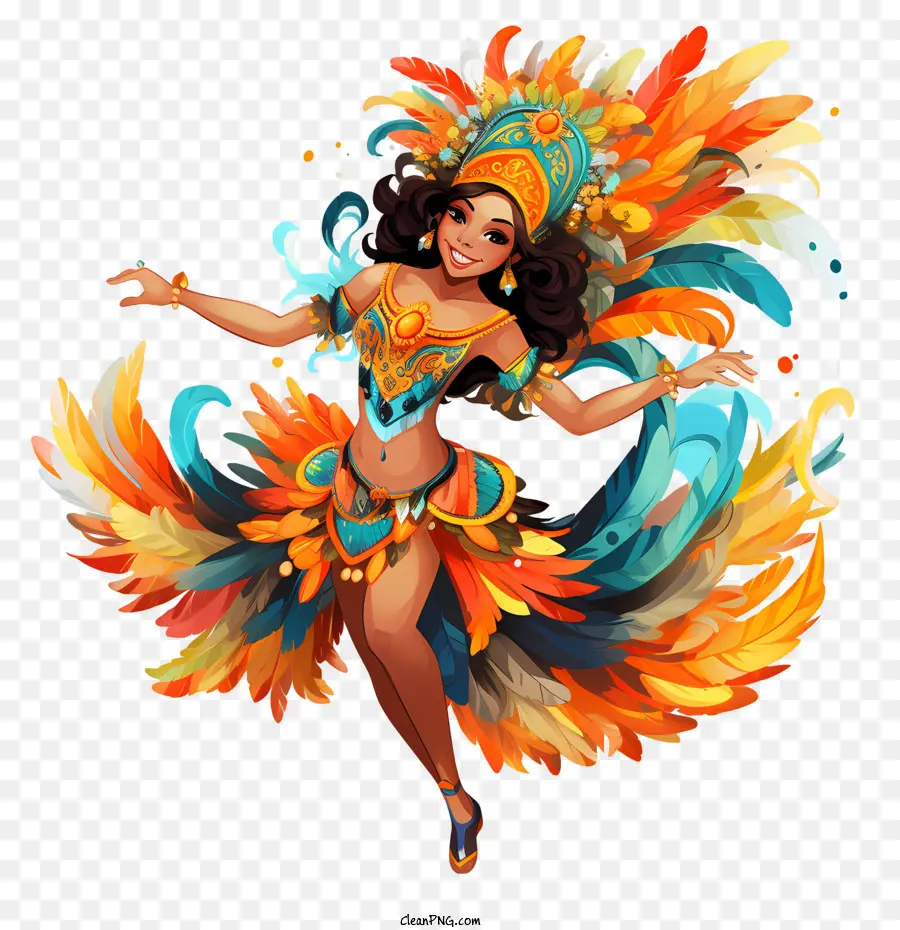 Dançarino Do Carnaval Brasil，Dança PNG