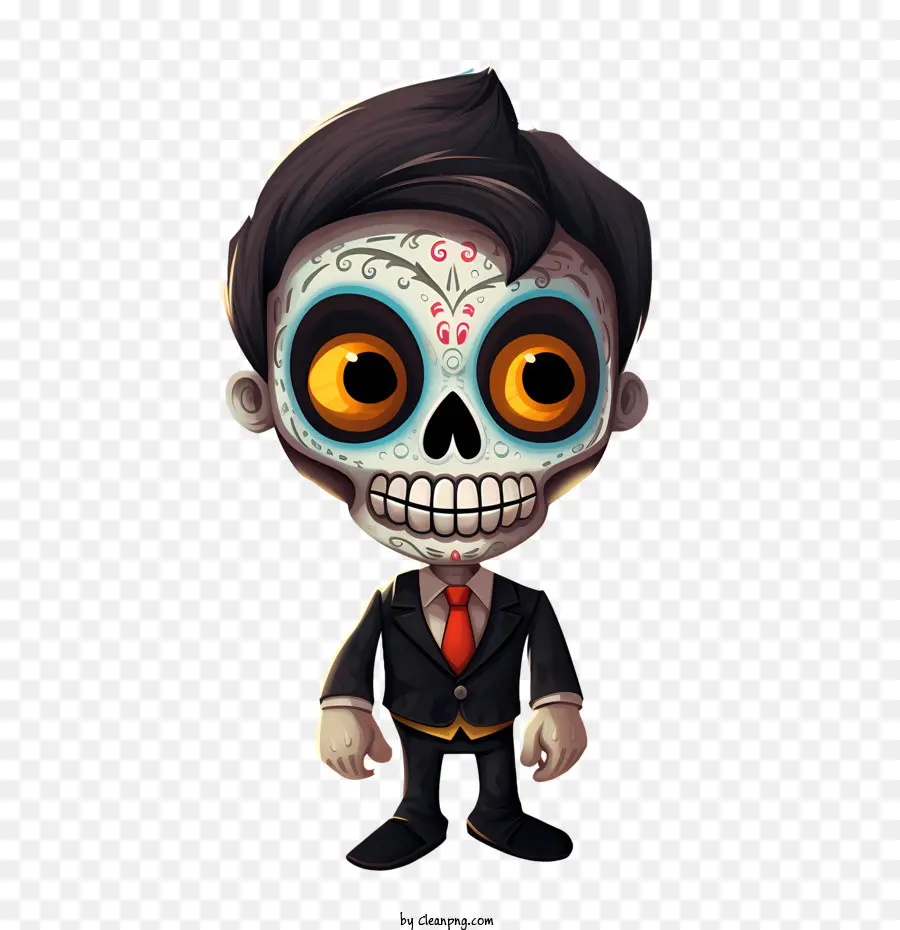 Dia De Los Muertos，Personagem Esqueleto PNG