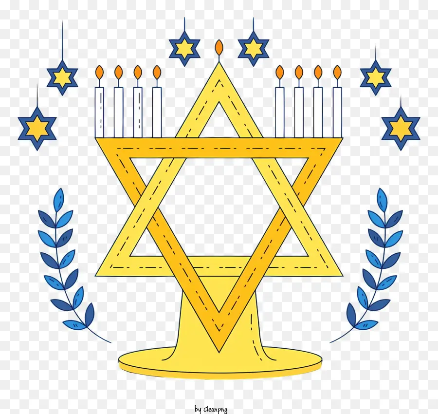 Menorá De Hanukkah，Menorá PNG