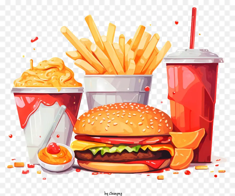 Comida Rápida，Hamburger PNG