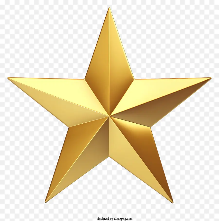 Estrela Dourada，Estrela Estilizada PNG