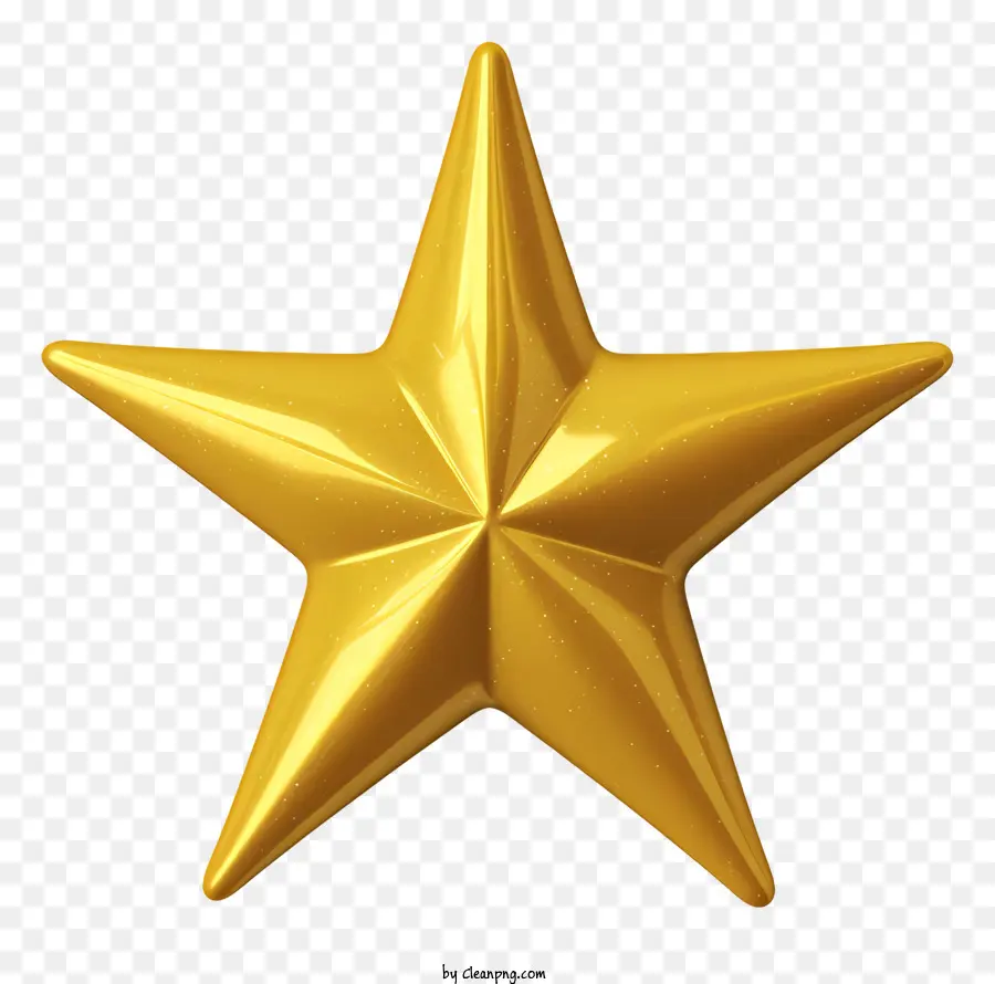 Estrela De Ouro，Black Background PNG