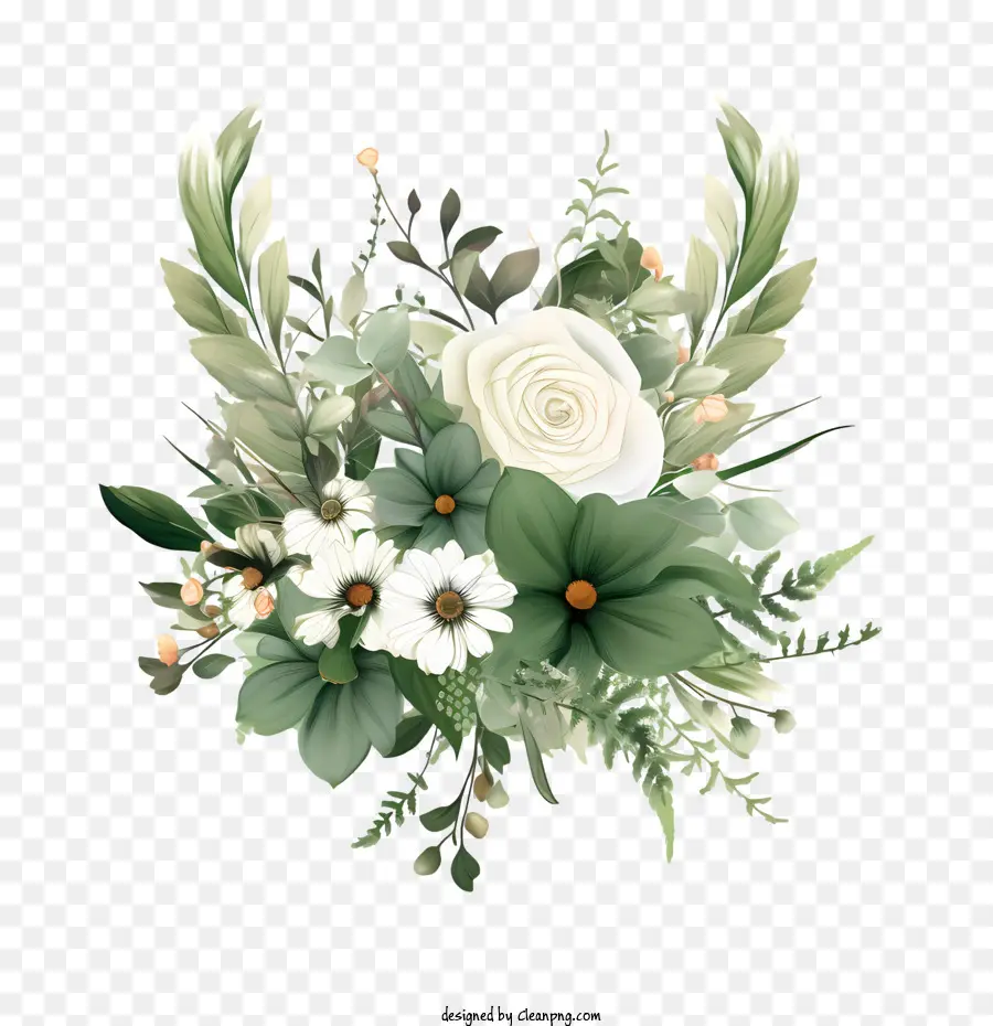 Flores Do Casamento，Flores Brancas PNG