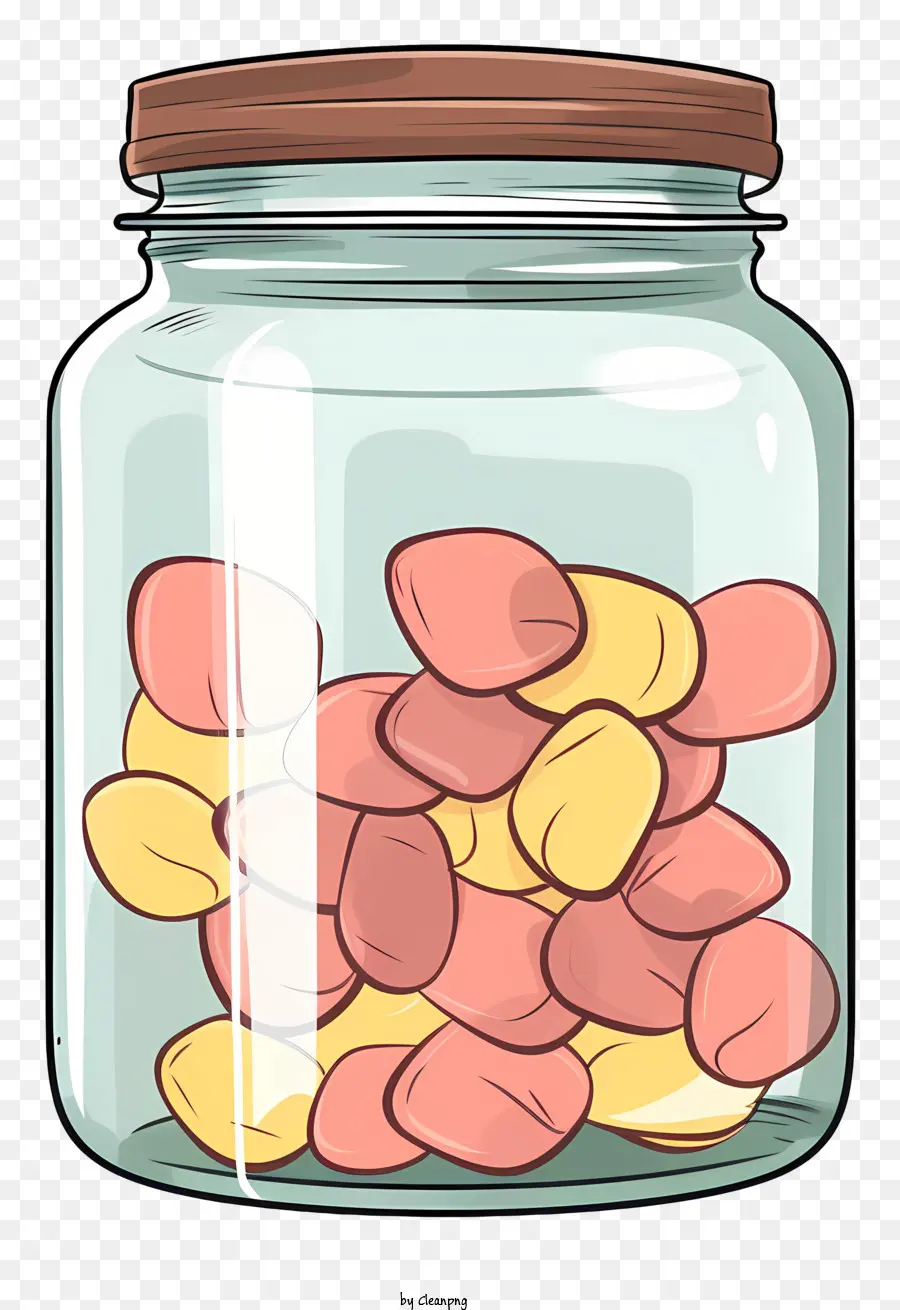 Doces Jar，Doces Coloridos PNG