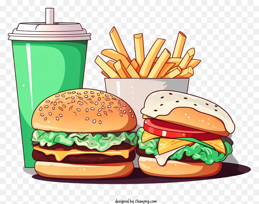 Comida Rápida，Hamburger PNG